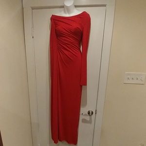 Red formal dress size 8.